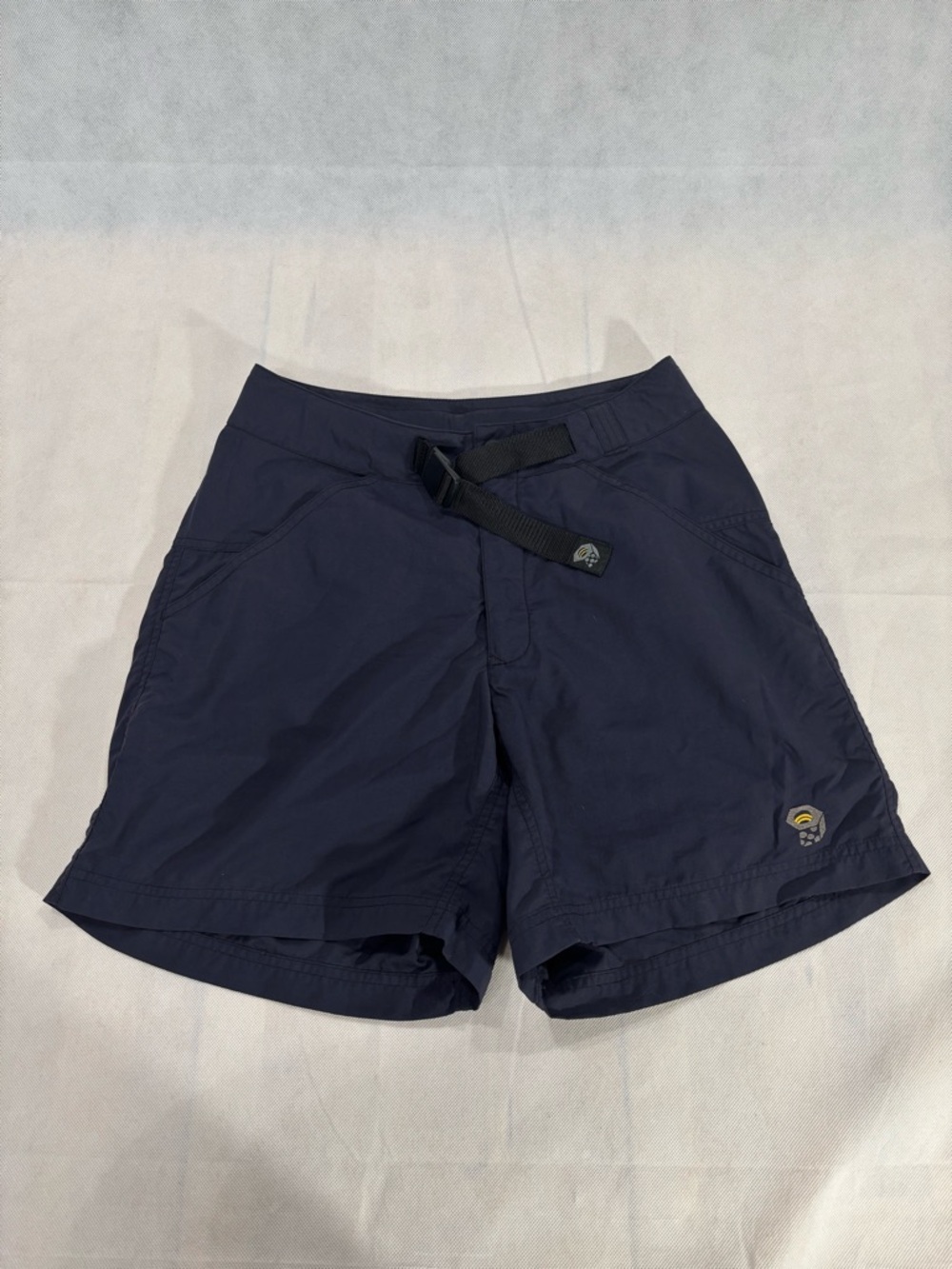 Mountain Hardwear Navy Athletic Hiking Shorts with Integrated Belt